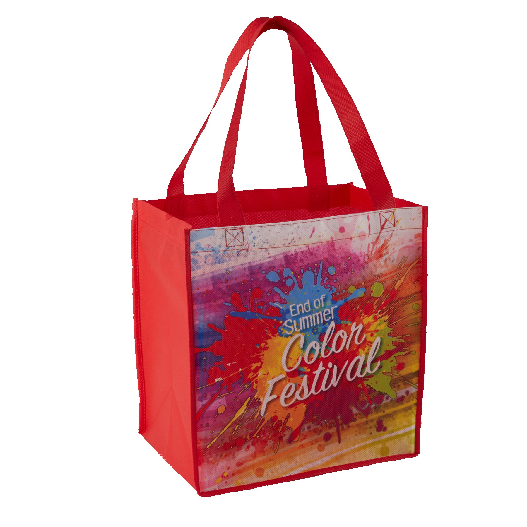 Sublimated Non-Woven Grocery Tote Bag 1 Sublimated Non-Woven Grocery Tote Bag 1