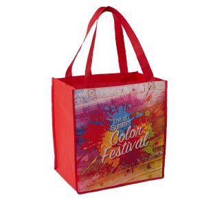 Sublimated Non-Woven Grocery Tote Bag 1 Sublimated Non-Woven Grocery Tote Bag 1