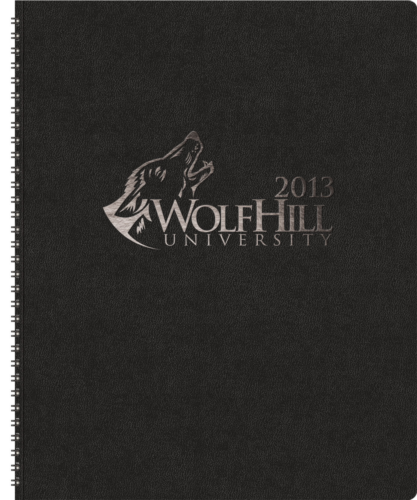 TheDirector™ Monthly Planner w/Leatherette Wraparound (8.5"x11") 1