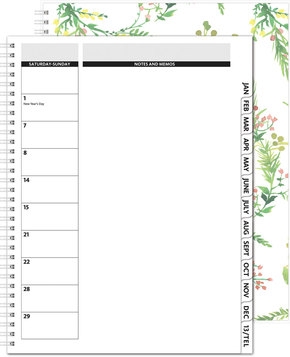 TheDirector™ ClearView Monthly Planner w/Chip Back (8.5"x11") 1 TheDirector™ ClearView Monthly Planner w/Chip Back (8.5"x11") 1