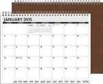 The President™ Leather Front Monthly Planner w/ Chip Back (11"x8.5") - Chocolate Brown Blank Inside The President™ Leather Front Monthly Planner w/ Chip Back (11"x8.5") - Chocolate Brown Blank Inside