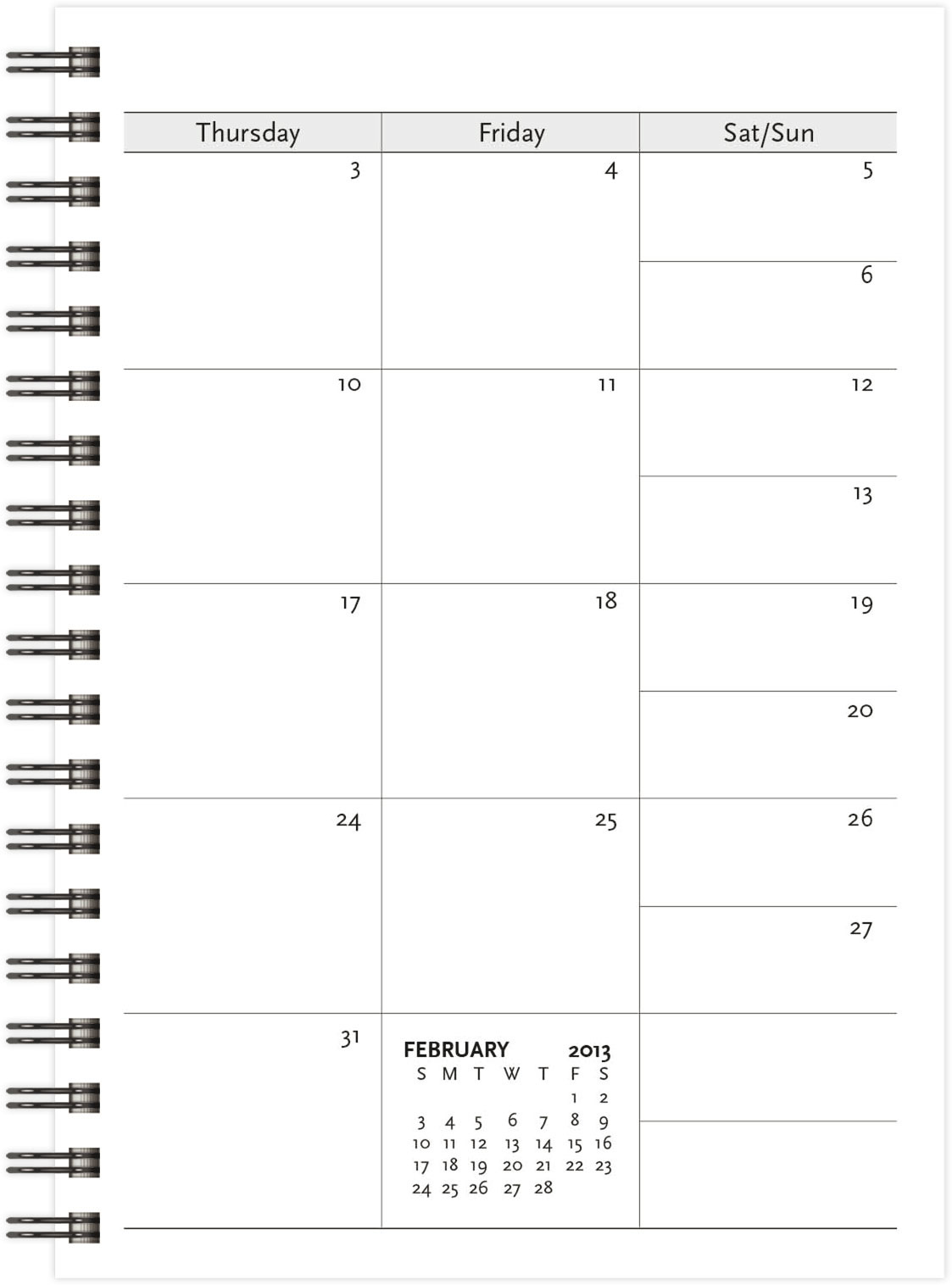 Classic Medium Wire Bound HybridPlanner™ (7"x10") 1