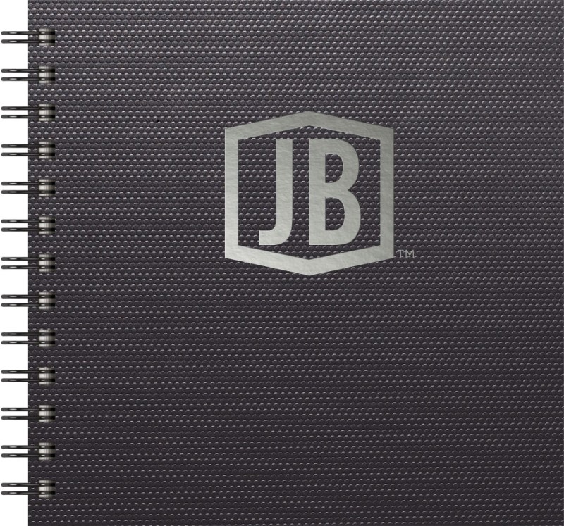 Luxury Cover Series 4 Square NotePad w/Black Paperboard Back Cover (7"x7") 1 Luxury Cover Series 4 Square NotePad w/Black Paperboard Back Cover (7"x7") 1