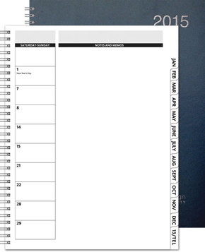 TheDirector™ Leatherette Monthly Planner (8.5"x11") 1