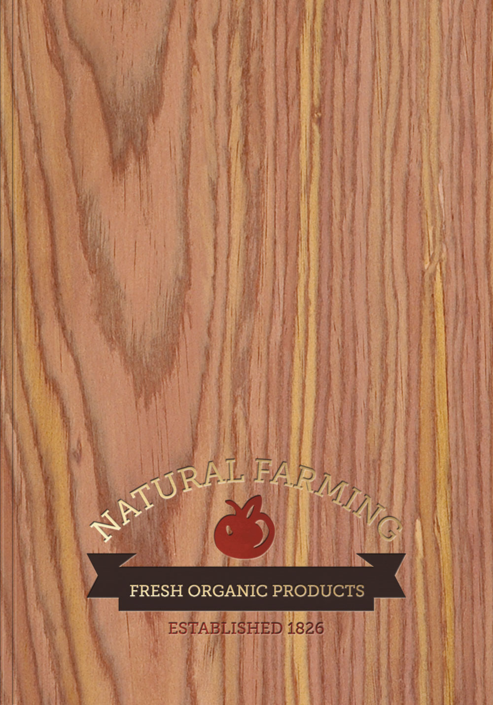 WoodGrain Flex Journal NoteBook (7"x10") 1