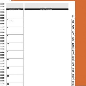 The Director™ Leather Front Monthly Planner w/Chip Back (8.5"x11") 1 The Director™ Leather Front Monthly Planner w/Chip Back (8.5"x11") 1