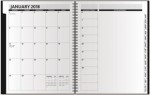 The Director™ Leather Front Monthly Planner w/Chip Back (8.5"x11") - Orange Blank Inside The Director™ Leather Front Monthly Planner w/Chip Back (8.5"x11") - Orange Blank Inside