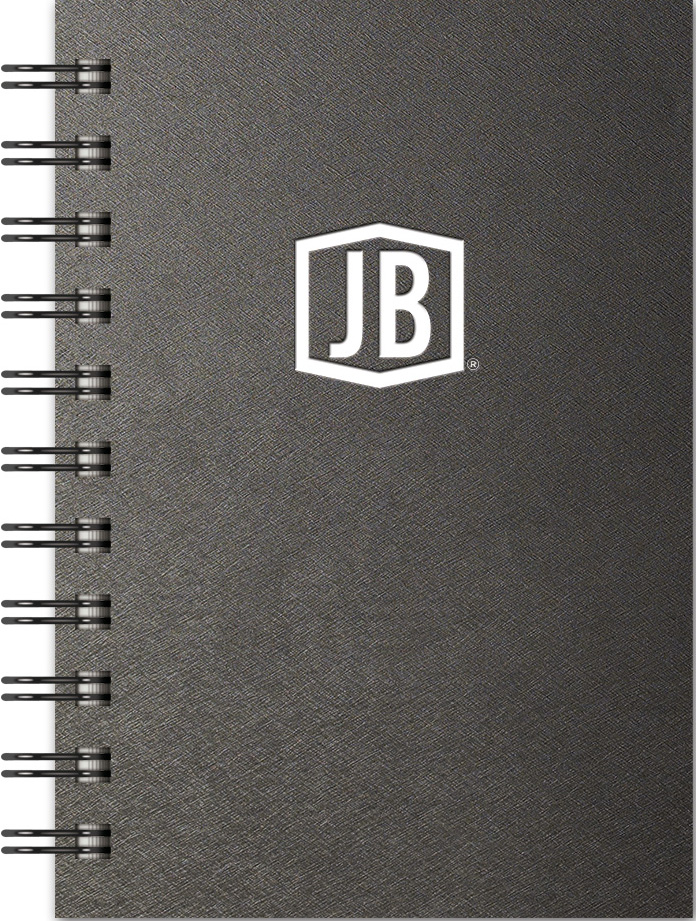 Luxury Cover Series 4 Large JotterPad w/Black Paperboard Back Cover (4"x6") 1