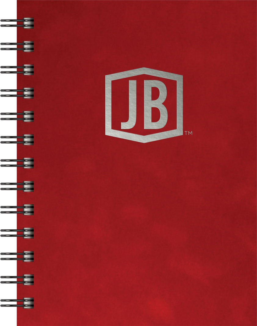 Luxury Cover Series 4 Medium NotePad w/Black Paperboard Back Cover (5"x7") 1