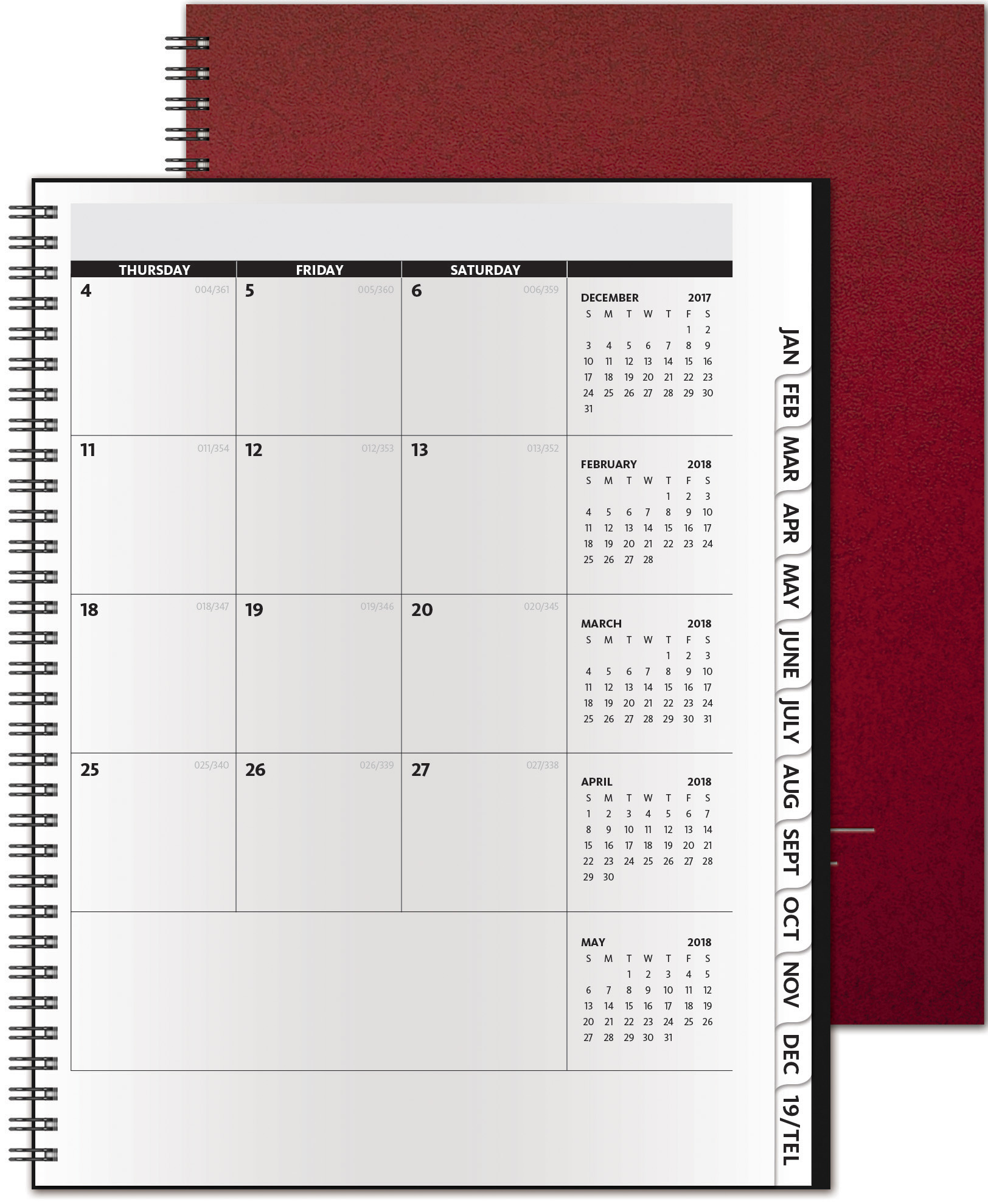 TheAnalyst™ Leatherette Monthly Planner (8.5"x11") 1