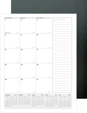 TravelerLite™ Leatherette Planner (8.25"x10.75") 1