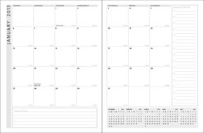 TravelerLite™ Leatherette Planner (8.25"x10.75") 1
