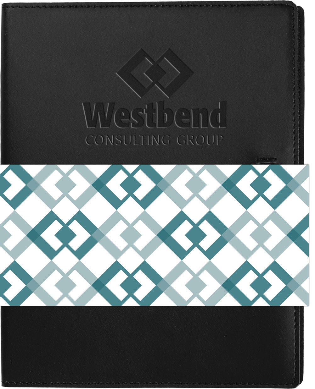 Small Refillable Dovana Journal w/Graphic Wrap (6"x7.75") 1