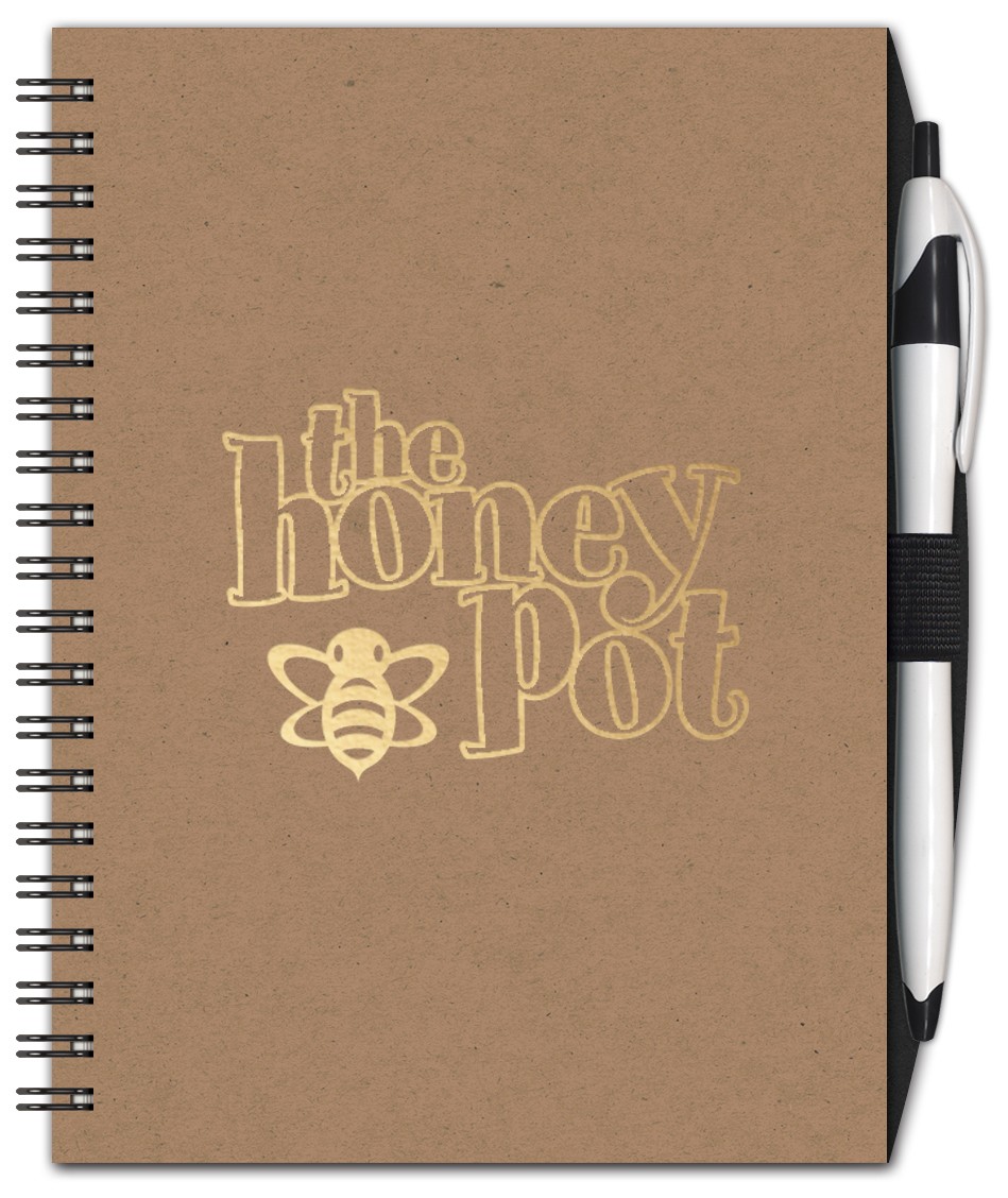 SlimLine Neutral NotePad w/ PenPort (5" x 7") 1