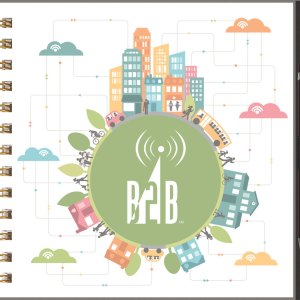 ClearView™ Square NoteBook Journal w/PenPort & Pen (7"x7") 1 ClearView™ Square NoteBook Journal w/PenPort & Pen (7"x7") 1