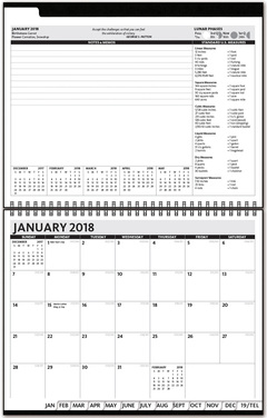 ThePresident™ Leatherette Monthly Planner (11"x8.5") 1