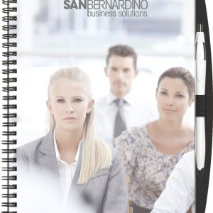 ClearValue™ ValueLine NoteBook w/PenPort Back & Cougar Pen (7"x10") 1 ClearValue™ ValueLine NoteBook w/PenPort Back & Cougar Pen (7"x10") 1