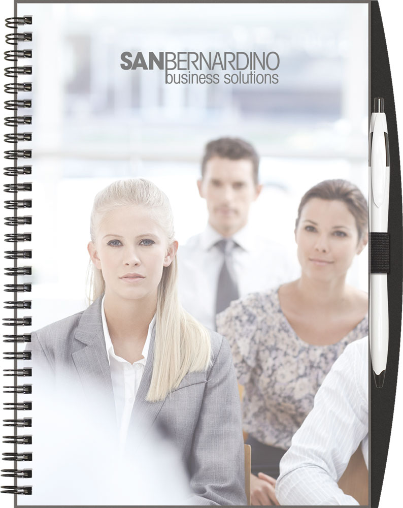 ClearValue™ ValueLine NoteBook w/PenPort Back & Cougar Pen (7"x10") 1 ClearValue™ ValueLine NoteBook w/PenPort Back & Cougar Pen (7"x10") 1
