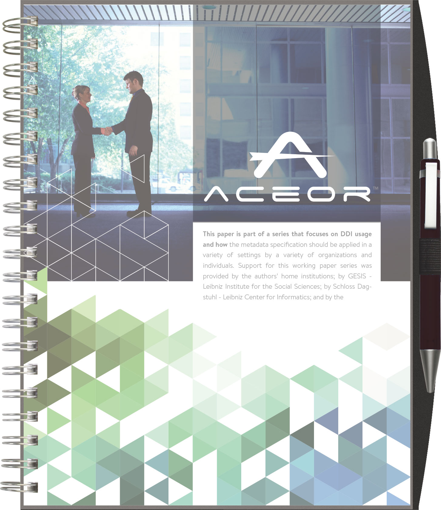 ClearView™ Journal - Large NoteBook w/PenPort & Pen (8.5"x11") 1 ClearView™ Journal - Large NoteBook w/PenPort & Pen (8.5"x11") 1