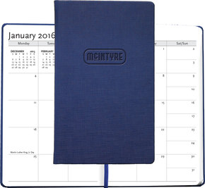 Medium Casebound Hybrids™ Bohemian™ Textured Journal w/ Planner (5" x 8.5") 1