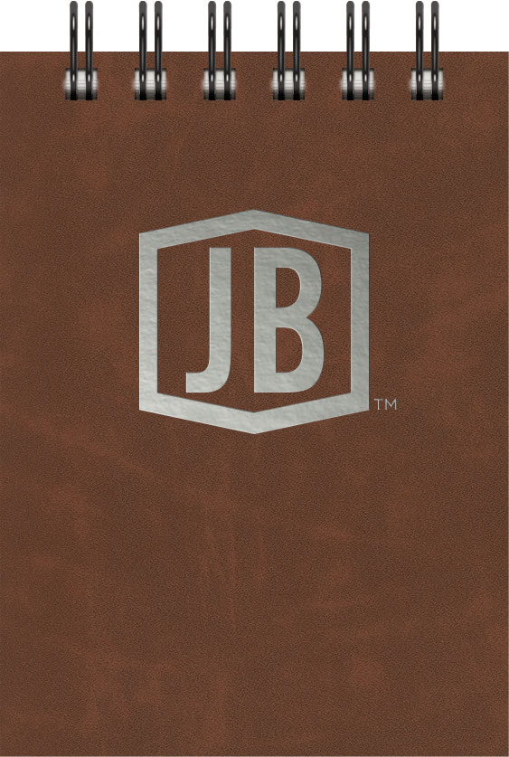 Luxury Cover Series 4 Small JotterPad w/Black Paperboard Back Cover (3.5"x5") 1