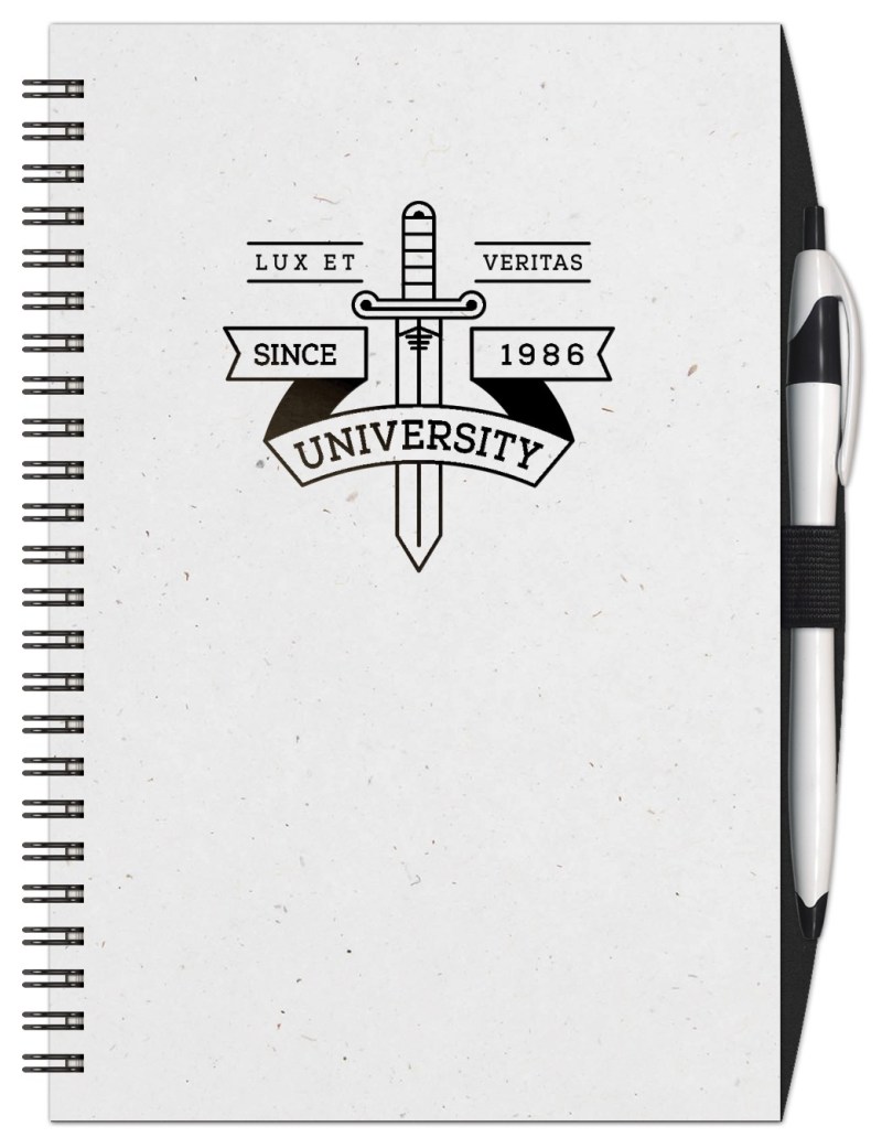 SlimLine Neutral NotePad w/ PenPort (5.5" x 8.25") 1 SlimLine Neutral NotePad w/ PenPort (5.5" x 8.25") 1