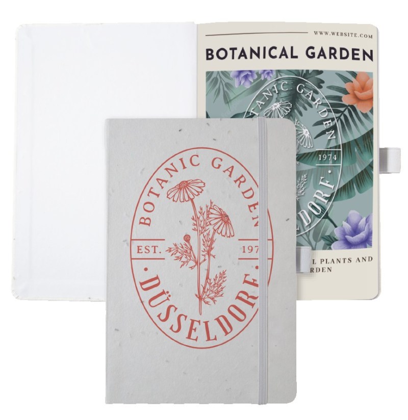 Recycled Seed Paper Journal w/Full-Color Tip-In (5.5"x8.5") 1 Recycled Seed Paper Journal w/Full-Color Tip-In (5.5"x8.5") 1