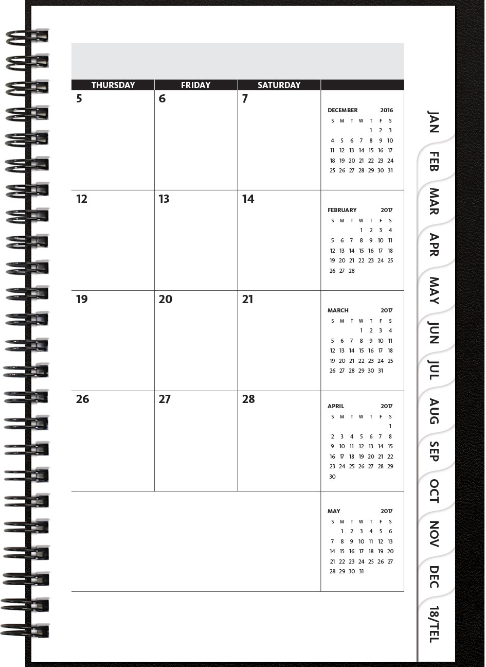 FlexPlanner™ Medium Value Leatherette Organizer (5.5"x8.5") 1