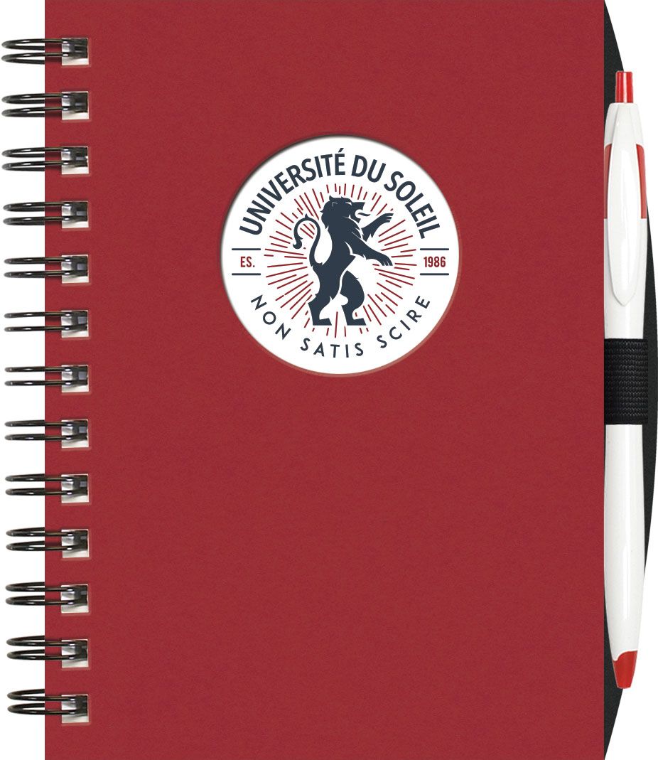 Small Value WindowPad™ ValueLine Notebook w/PenPort & Cougar Pen (5"x7") 1