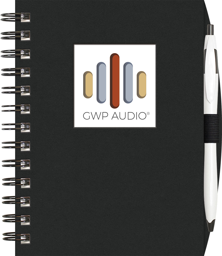 Small Value WindowPad™ ValueLine Notebook w/PenPort & Cougar Pen (5"x7") 1