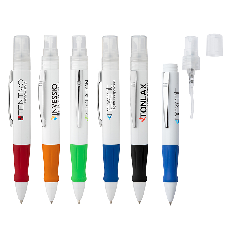 Spritzer Refillable Sanitizer Ballpoint Pen (Liquid Not Included) 1 Spritzer Refillable Sanitizer Ballpoint Pen (Liquid Not Included) 1