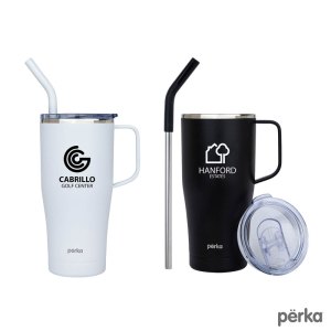 Perka Clayton 20 oz. Double Wall, Stainless Steel Travel Mug 1 Perka Clayton 20 oz. Double Wall, Stainless Steel Travel Mug 1