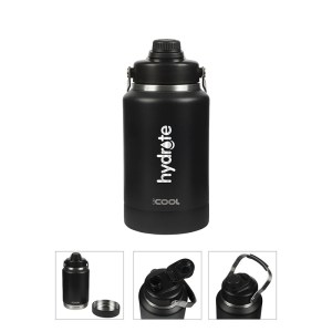 iCOOL Mariposa 64 oz. Double Wall Stainless Steel Jug w/ Bowl 1 iCOOL Mariposa 64 oz. Double Wall Stainless Steel Jug w/ Bowl 1