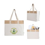 Sophia Canvas Tote With Jute Trim 1 Sophia Canvas Tote With Jute Trim 1