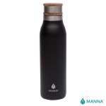 Manna 18 oz. Ascend Stainless Steel Water Bottle w/ Acacia Lid 2 Manna 18 oz. Ascend Stainless Steel Water Bottle w/ Acacia Lid 2