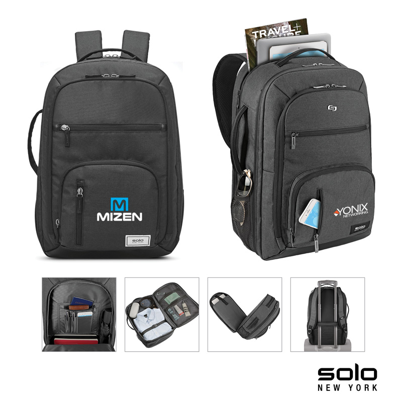 Solo New York Grand Travel TSA Backpack 1