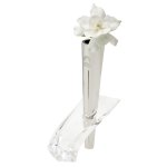 Glacier Vase Chrome & Acrylic Vase 1 Glacier Vase Chrome & Acrylic Vase 1