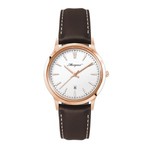 Wc4219 22mm Steel Rose Gold Case, 3 Hand Mvmt, White Dial, Dte Display, Leather Strap, Flat Mineral 1 Wc4219 22mm Steel Rose Gold Case, 3 Hand Mvmt, White Dial, Dte Display, Leather Strap, Flat Mineral 1