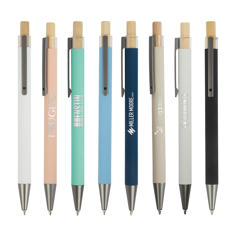 Arundi Recycled Aluminum Pen With Bamboo Plunger 1 Arundi Recycled Aluminum Pen With Bamboo Plunger 1