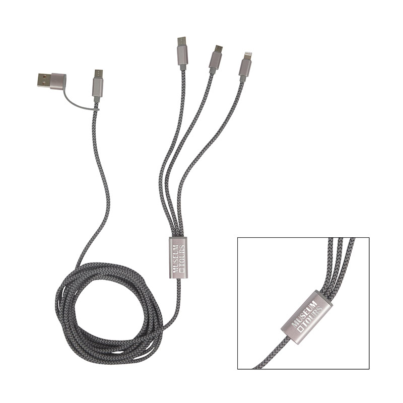 Virgo 9%27 RPET 5-in-1 Charging Cable 1 Virgo 9%27 RPET 5-in-1 Charging Cable 1