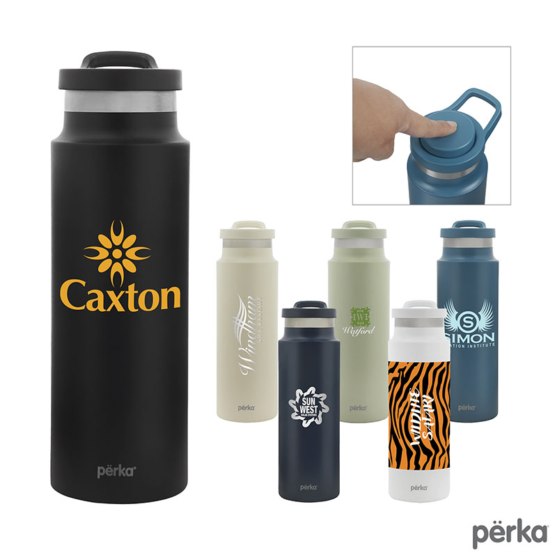 Perka Monroe 24 oz. Double Wall Recycled Stainless Steel Water Bottle 1