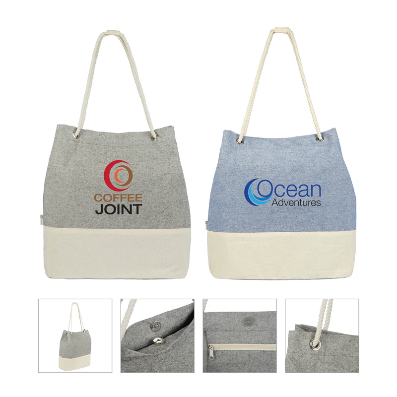 Renew I 10 oz. Recycled Cotton Tote Bag 1