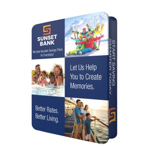 DisplaySplash 3D Fabric Banner Stand - 6'6" W x 8' H x 15 3/4" 1 DisplaySplash 3D Fabric Banner Stand - 6'6" W x 8' H x 15 3/4" 1