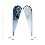 DisplaySplash 9' Single-Sided Custom Teardrop Flag 2 DisplaySplash 9' Single-Sided Custom Teardrop Flag 2