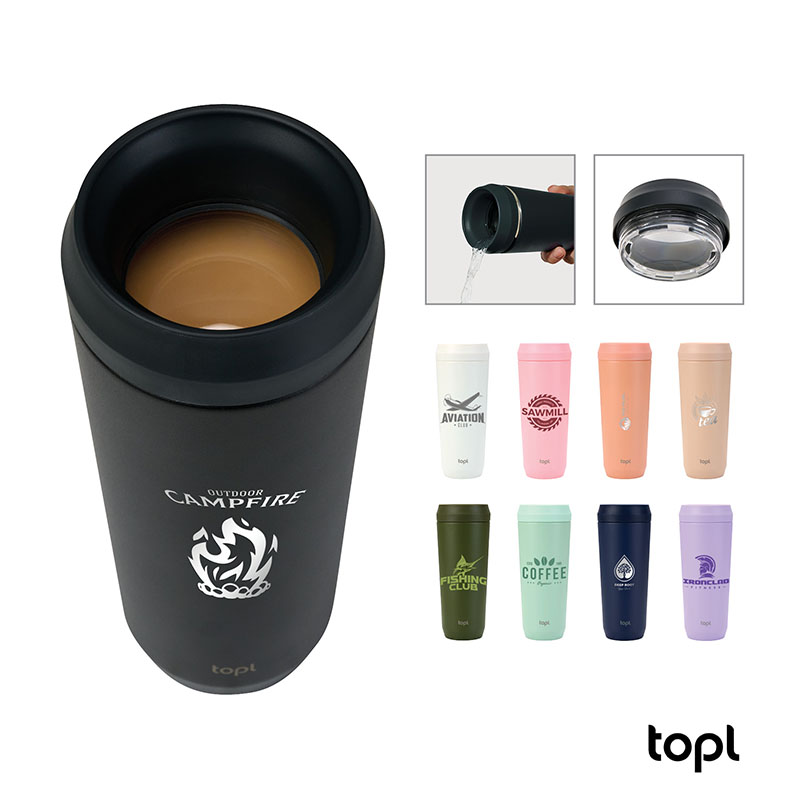 TOPL 20 oz. Double Wall, Recycled Stainless Steel 360 Tumbler 1 TOPL 20 oz. Double Wall, Recycled Stainless Steel 360 Tumbler 1