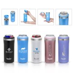 Liquid Fusion 12 oz. Double Wall, Stainless Steel Skinny Can Cooler 1 Liquid Fusion 12 oz. Double Wall, Stainless Steel Skinny Can Cooler 1