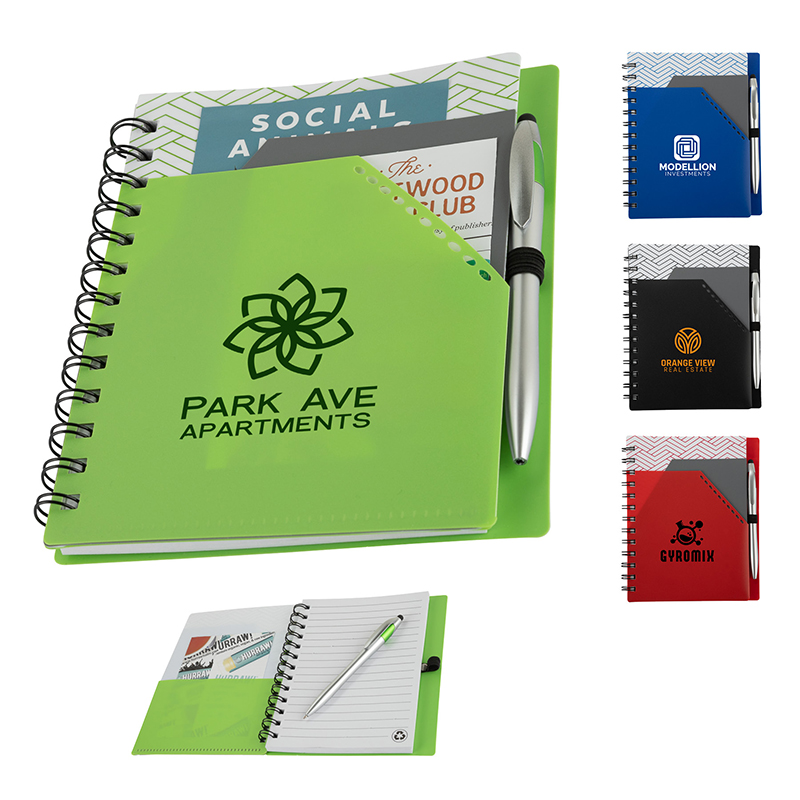 Trapezoid Junior Notebook w/ Stylus Pen 1
