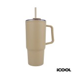 iCOOL Ouray 30 oz. Double Wall Polypropylene Travel Tumbler - Tan iCOOL Ouray 30 oz. Double Wall Polypropylene Travel Tumbler - Tan