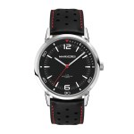 Wc8154 42mm Metal Silver Case, 3 Hand Mvmt, Black Dial, Leather Strap, Flat Mineral Crystal, 3 Atm W 1 Wc8154 42mm Metal Silver Case, 3 Hand Mvmt, Black Dial, Leather Strap, Flat Mineral Crystal, 3 Atm W 1