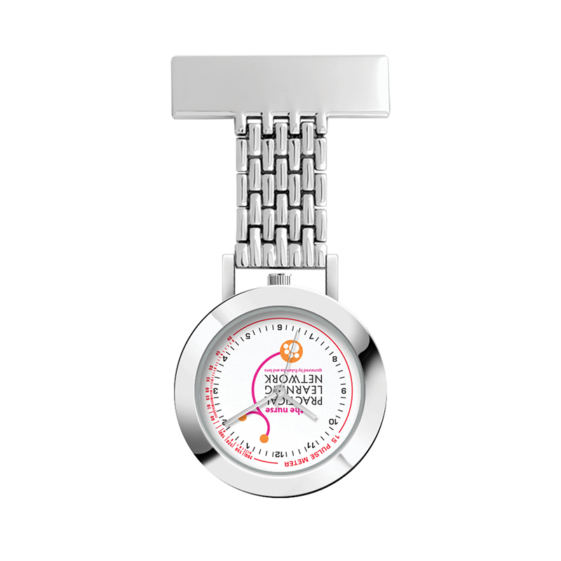 Wc8219 33mm Metal Silver Case, Nurse Watch, 3 Hand Mvmt, Rectangular Metal Clip 1 Wc8219 33mm Metal Silver Case, Nurse Watch, 3 Hand Mvmt, Rectangular Metal Clip 1